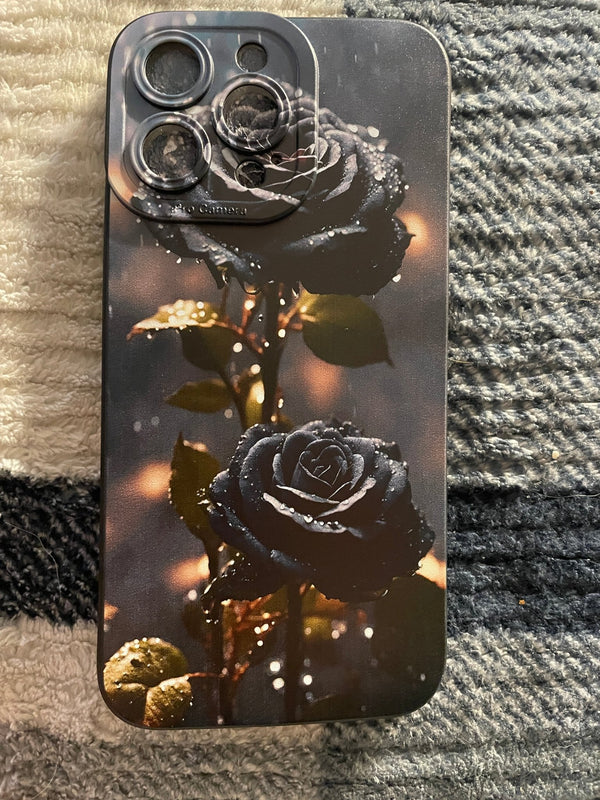 Hot Selling I Phone Cases Iphone 14 pro Black rose - BFA - Butter Fingers Anonymous