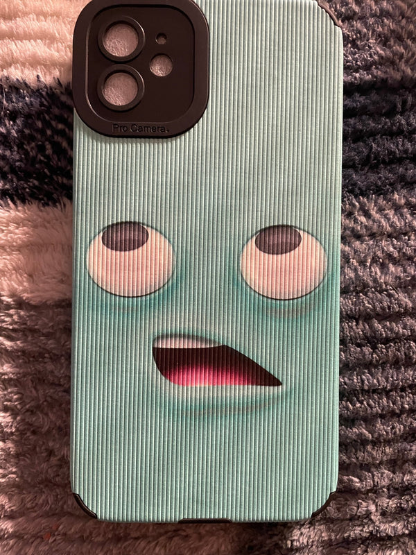 Hot Selling Iphone Cases I Phone 11 Green huh Face - BFA - Butter Fingers Anonymous