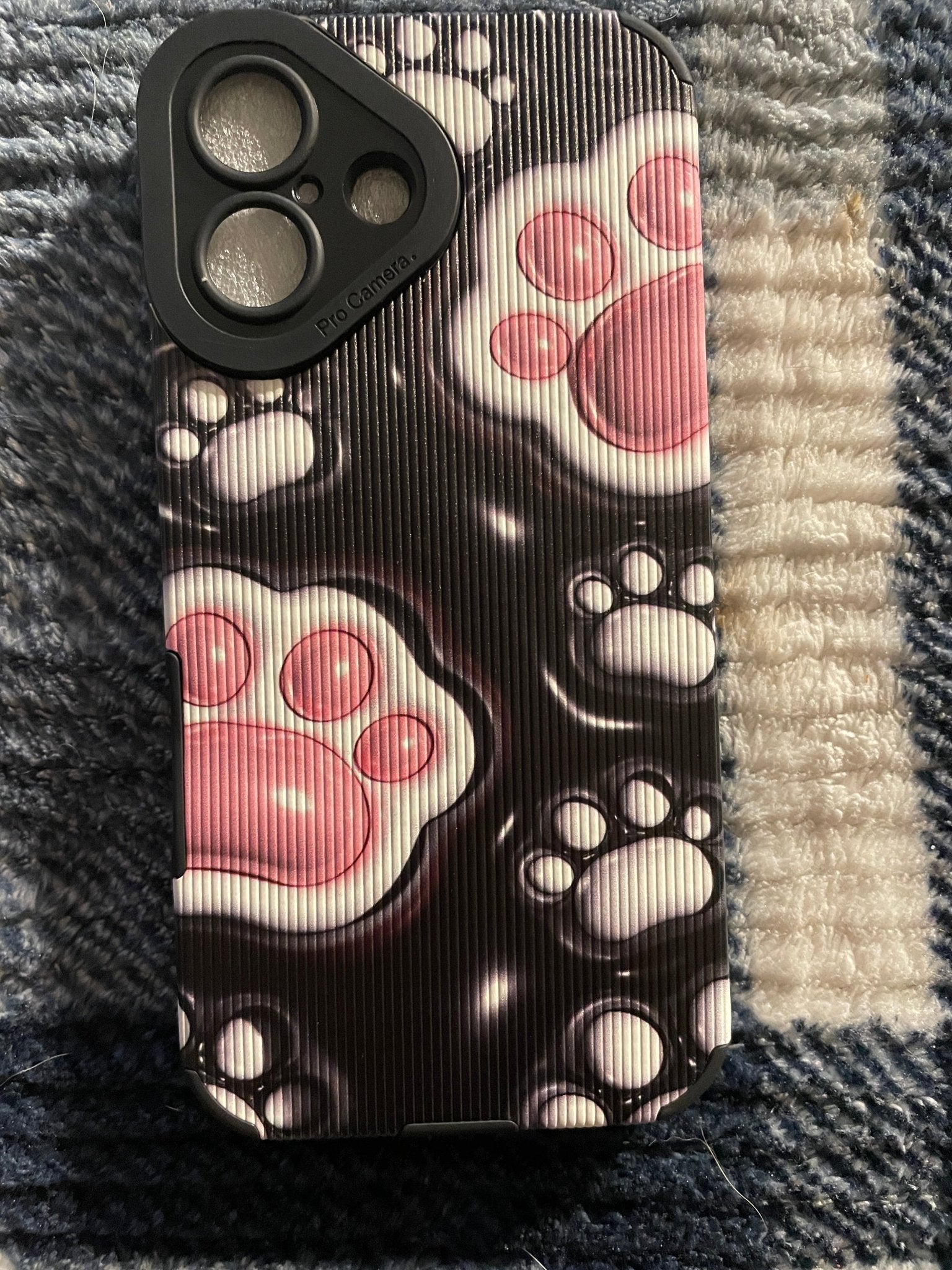 Hot Selling Iphone Cases I Phone 16 Black pink Paws - BFA - Butter Fingers Anonymous