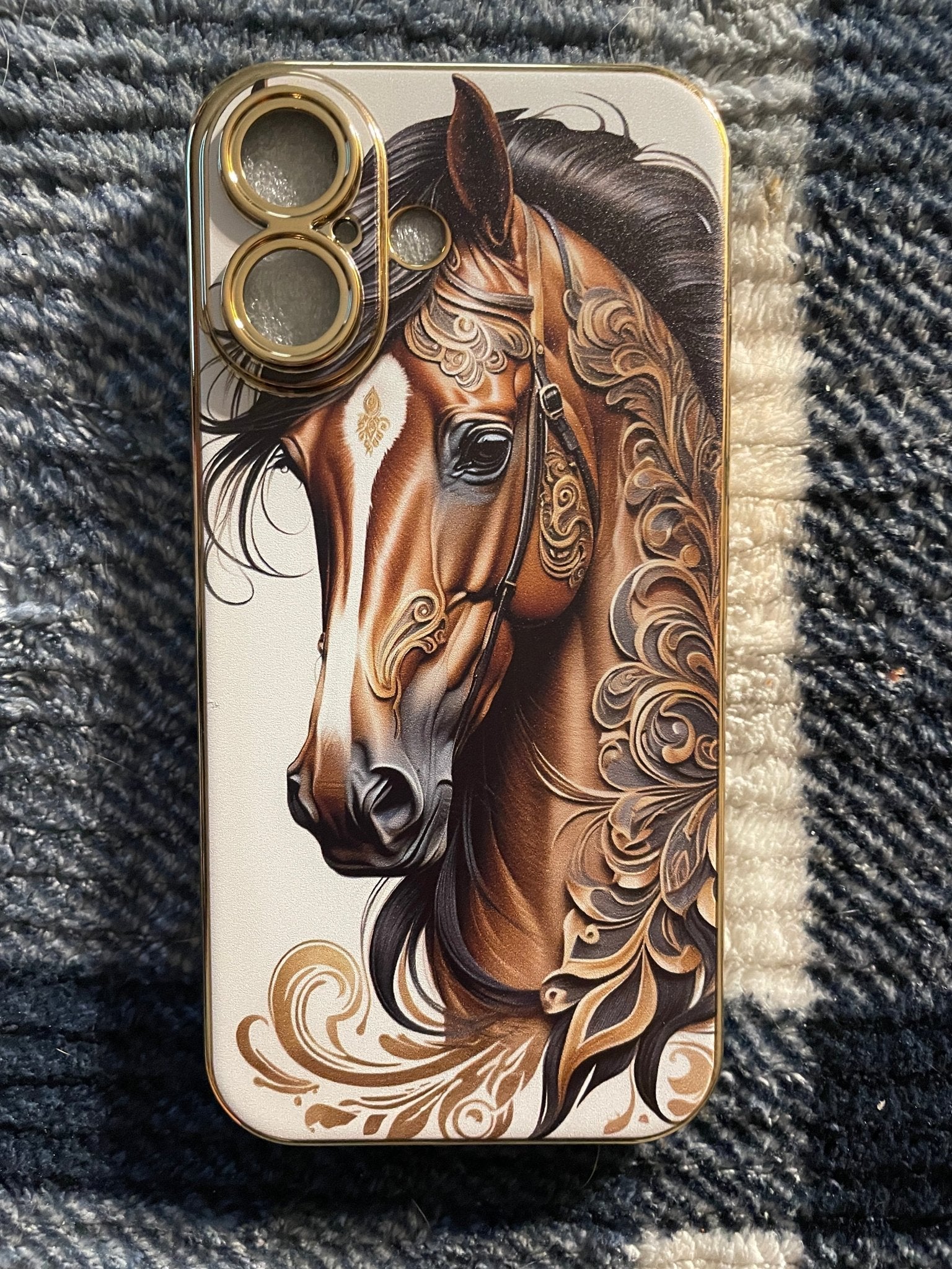 Hot Selling Iphone Cases I Phone16 Golden Horse - BFA - Butter Fingers Anonymous