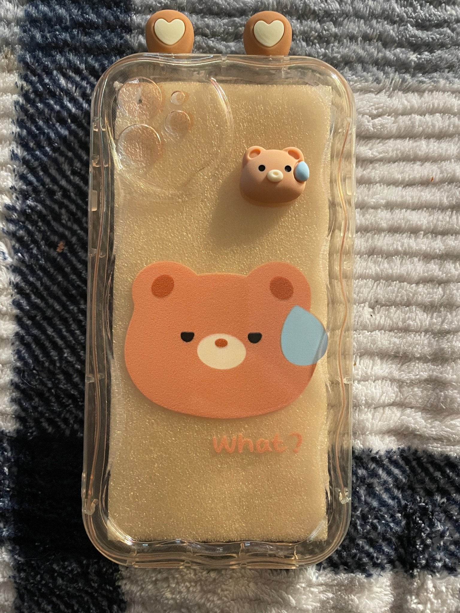 Hot sellling I phone cases I phone 11 Orange bear w ears - BFA - Butter Fingers Anonymous