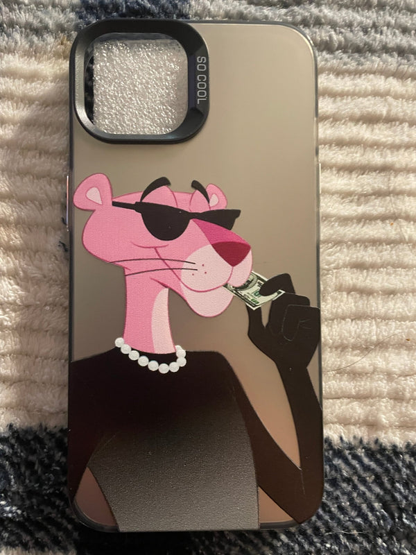 Hot sellling I phone cases I phone 14 gold pink panther - BFA - Butter Fingers Anonymous