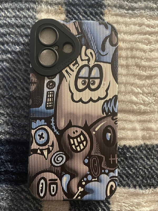 Hot sellling I phone cases I phone 16 blue face - BFA - Butter Fingers Anonymous