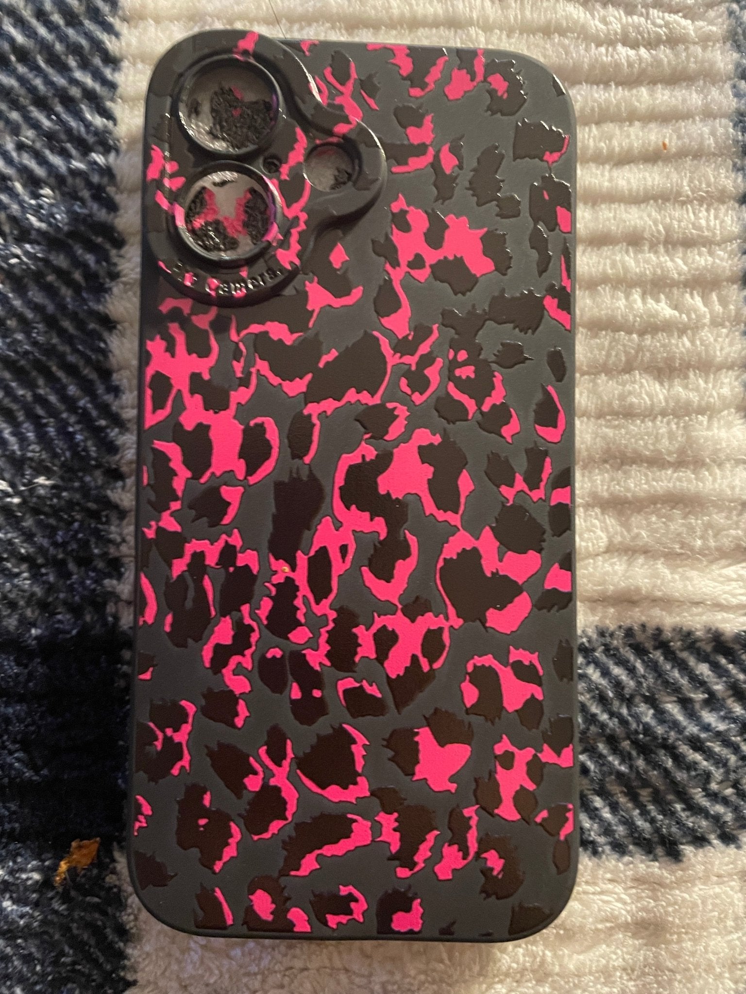 Hot sellling I phone cases I phone 16 Pink leopard print - BFA - Butter Fingers Anonymous