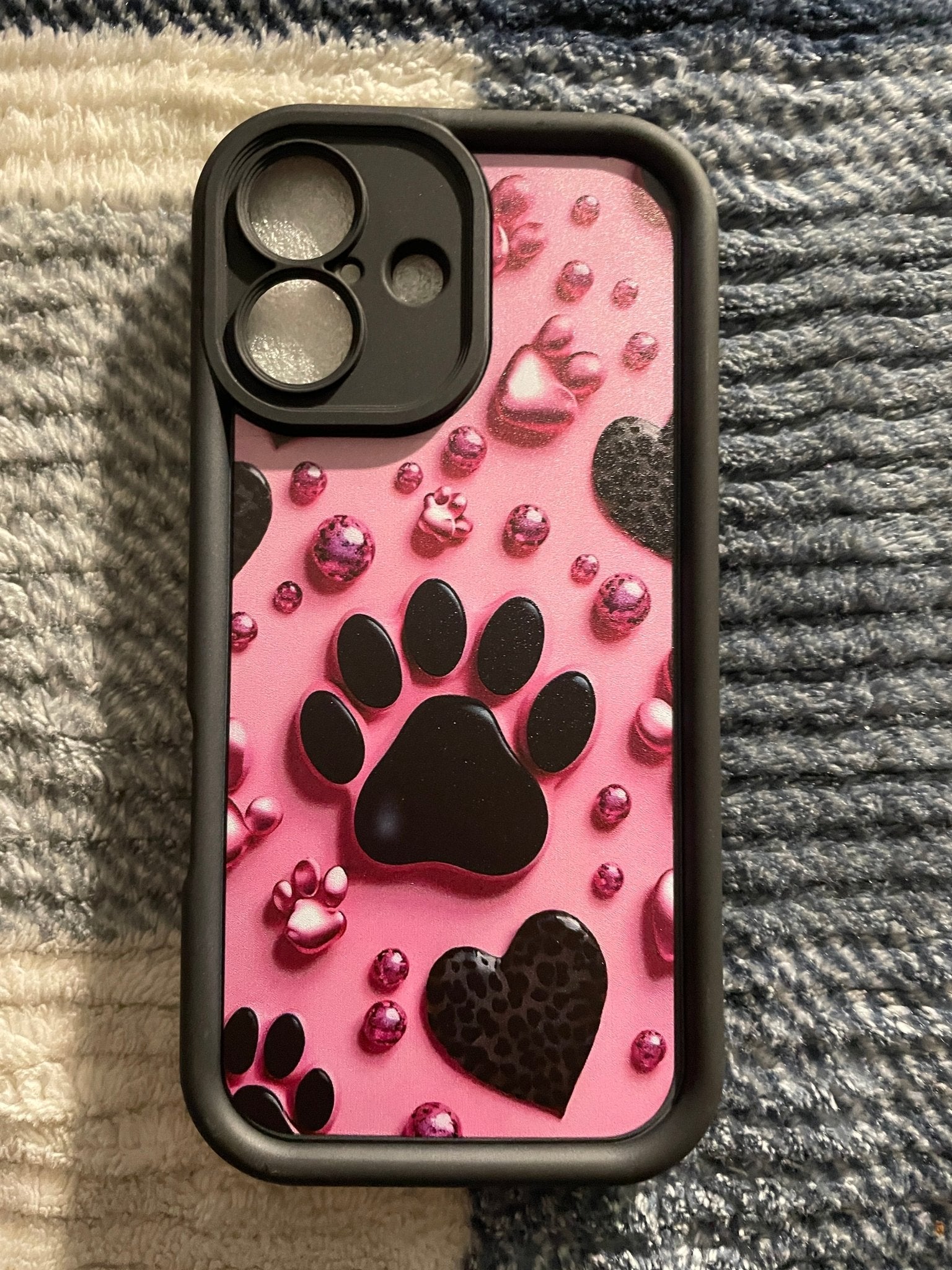Hot sellling I phone cases I phone 16 pink paw - BFA - Butter Fingers Anonymous